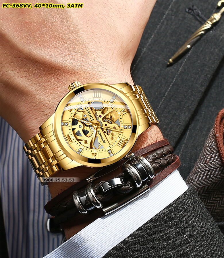 Đồng hồ cơ ảnh chữ nhật dọc